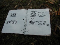 Stan Guenter s notebook; Cancuen Guatemala Trips Archeology
