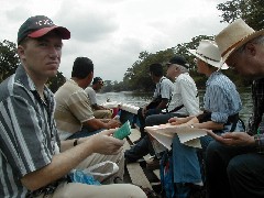 Stan Guenter; Don Thurston; Elaine Wray; David Schele; Cancuen Guatemala Trips Pasion River