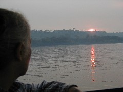 Ruth Bennett McDougal Dorrough; Aguateca Guatemala Trips sunset