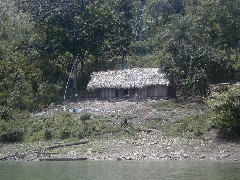 Guatemala Trips; Passion River; thatched hut