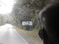 Guatemala Tikal Trips sign
sign Precaucion; Paso de Animales; Animal Crossing