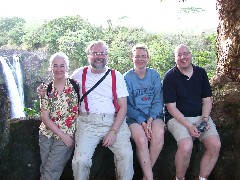 Ruth Bennett McDougal Dorrough; Dan Dorrough; Metti Irene Dahl; ; Hawaii waterfall tour