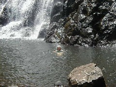 Ruth Bennett McDougal Dorrough; Micronesia Pohnpei Trips waterfall