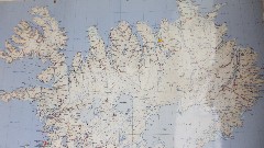map @ Turf House Museum; Grenjadarstadur, Iceland