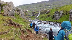 waterfall; Seydisfjordur, Iceland, IS