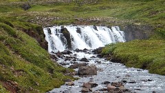 waterfall; Iceland; Seydisfjordur