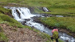 waterfall; Judi Ratner; Iceland; Seydisfjordur