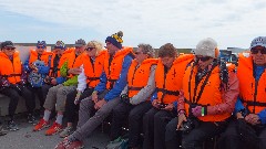 Road Scholar group; Vatnajokull Glacier Lagoon