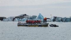 duck boat; Iceland; Djupivogur; Vatnajokull Glacier Lagoon