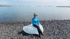 Ruth Bennett McDougal Dorrough; Jokulsarlon Ice Beach Iceland, IS