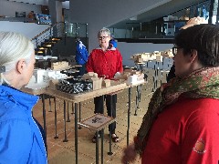 Ruth Bennett McDougal Dorrough; Judith Christman; Gr�a M�sd�ttir; City Hall Reykjavik Iceland, IS