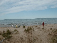 Ruth Dorrough; Sturgeon Bay Beach Michigan 2005 Trips