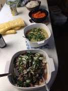 Chad s meal; Michigan; White Cloud