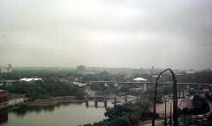 Minneapolis Minnesota; View of the collapsed bridge