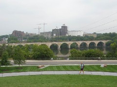 The Stone Arch Bridge; Minneapolis Minnesota