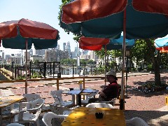 Dan Dorrough; taking a break on the Heritage Trail in Minneapolis Minnesota