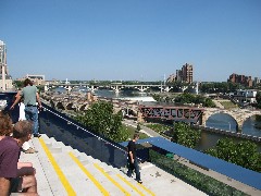 Minneapolis Minnesota; Endless Bridge of the Guthie building