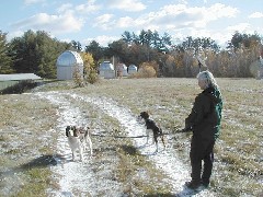 Ruth Dorrough; Mac Wyatt dog; Trips New England Jacobs Christening