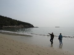 Acadia; Sand beach