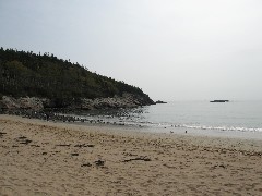 Acadia; Sand beach