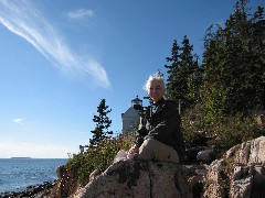 Ruth Bennett McDougal Dorrough; Bass Harbor Head Lighthouse; Acadia
