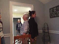Jacob Grant Wheeler; Ruth Bennett McDougal Dorrough; Katherine (Kat) McDougal Wheeler McCandless; comparing heights