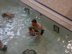Chris Wheeler; Jacob Wheeler; Trips New England Hampshire swimming pool