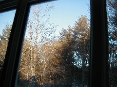 From the Window of the Stone Bridge Bed and Breakfast; Hillsboro, New Hampshire