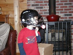 Jacob Wheeler; socer helmet; Hillsborough NH New Hampshire