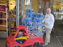 Jacob Wheeler; Ruth Dorrough; shopping cart