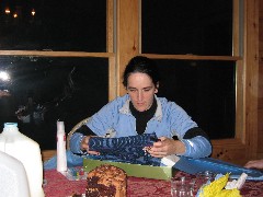 Kat Wheeler; opening birthday gift