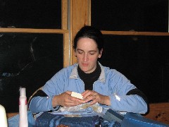 Kat Wheeler; opening birthday gift