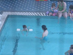 Jacob Wheeler; Kat Wheeler; swimming party; Crotched Mountain rehab center