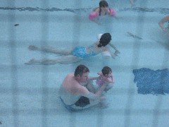 Chris Wheeler; Kat Wheeler; Ellery Wheeler; swimming party; Crotched Mountain rehab center