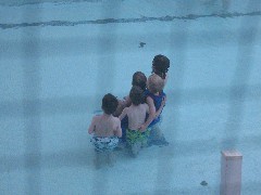 swimming party; Crotched Mountain rehab center
