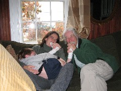 Ellery, Kat Wheeler; Ruth Dorrough in the Arbor House in Peterborough New Hampshire