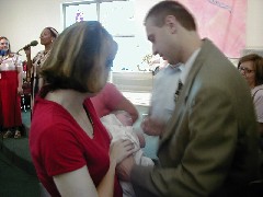 Amanda Clabuagh; Spencer Clabaugh; Matt Clabaugh; Family Trips Ohio Spenser s christening