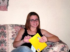 Amanda Claybaugh at mom s (Julia (Judy) Kish Dorrough s) house