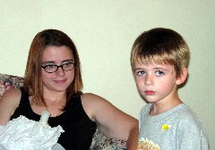 Amanda Claybaugh; Spencer Claybaugh at (Julia (Judy) Kish Dorrough s) house