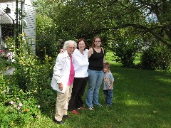Judy Dorrough; Becky Diment; Amanda Claybaugh; Spencer Tate Claybaugh; at mom s (Julia Dorrough s) house