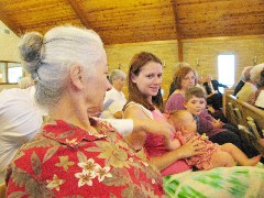 Ruth Dorrough; Amanda Clabaugh; Darrah Clabaugh; Spencer Tate Clabuagh; Medway Baptist Church 50th Anniversary