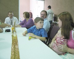 Matt Clabaugh; Becky Dorrough Diment; Spencer Tate Clabaugh; David Diment; Darrah Clabaugh; Amanda Clabaugh; Medway Baptist Church 50th Anniversary
