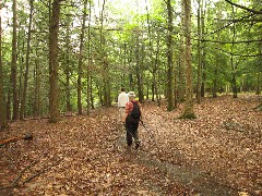 Ben Dorrough; Ruth Bennett McDougal Dorrough; The woods behind Ben s cabin