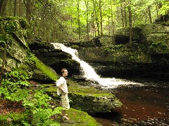 Ben Dorrough; Dwarfskill stream behind Ben s cabin