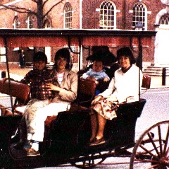 Andy McDougal; Kat McDougal; Ben Dorrough; Ruth Dorrough; carriage; Philadelphia