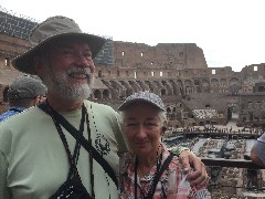 Dan Dorrough; Ruth Bennett McDougal Dorrough; Rome; Colosseum