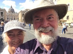 Ruth Bennett McDougal Dorrough; Dan Dorrough; Rome; near Vatican city