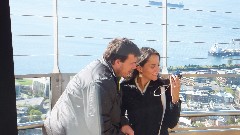 tourists at Seattle Space Needle