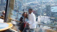 tourists at Seattle Space Needle
