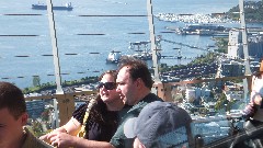 tourists at Seattle Space Needle